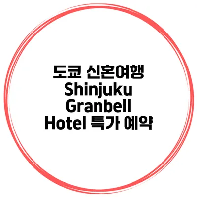 도쿄 신혼여행 Shinjuku Granbell Hotel 특가 예약