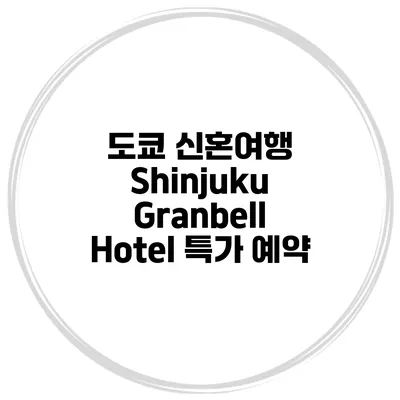 도쿄 신혼여행 Shinjuku Granbell Hotel 특가 예약