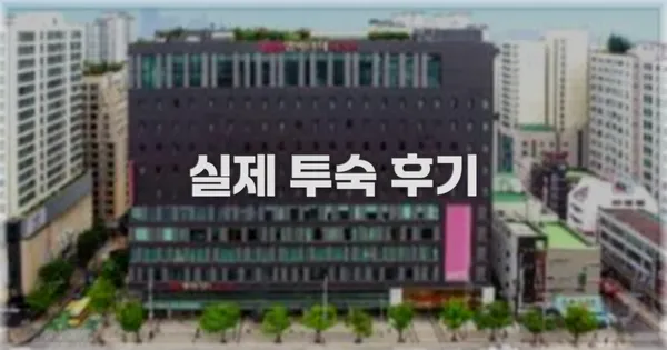 💬 실제 투숙 후기