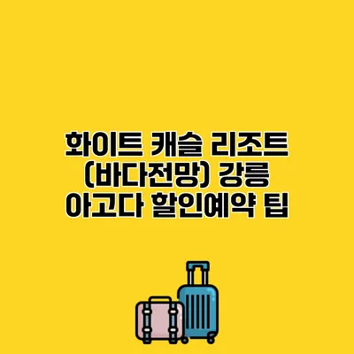 화이트 캐슬 리조트 (바다전망) 강릉 아고다 할인예약 팁